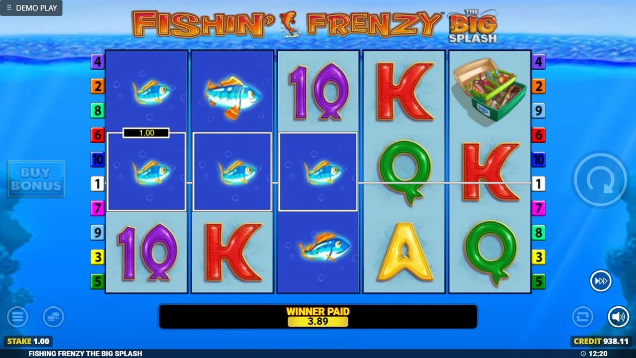 Fishin Frenzy Big Catch slot symbols