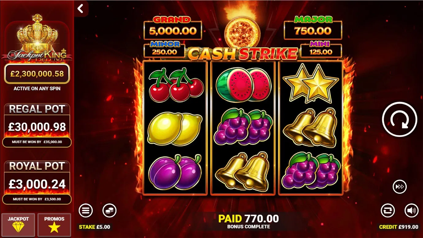 Jackpot King symbols from the game