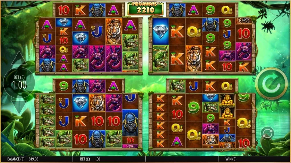 Gorilla Gold Megaways gameplay