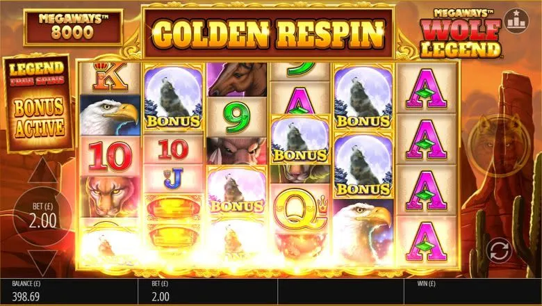 Win in Wolf Legend Slot